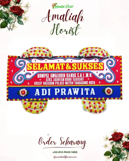 Papan Bunga Ucapan Selamat Kuto